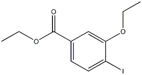 ETHYL 3-ETHOXY 4-IODO BENZOATE Struktur