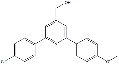 (2-(4-chlorophenyl)-6-(4-methoxyphenyl)pyridin-4-yl)methanol Struktur