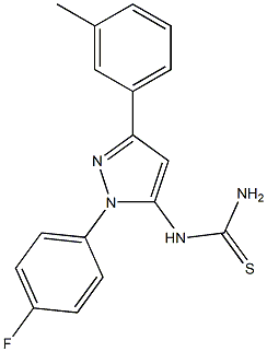 1-(1-(4-fluorophenyl)-3-m-tolyl-1H-pyrazol-5-yl)thiourea Struktur