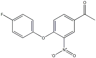 1-(4-(4-fluorophenoxy)-3-nitrophenyl)ethanone Struktur