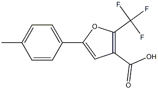 2-(Trifluoromethyl)-5-p-tolylfuran-3-carboxylic acid Struktur