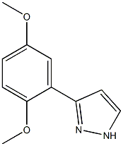 3-(2,5-Dimethoxyphenyl)pyrazole Struktur