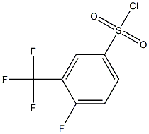 4-FLUORO-3-(TRIFLUOROMETHYL)-BENZENSULFONYLCHLORIDE Struktur