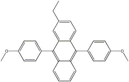 2-ETHYL-9,10-BIS(4-METHOXYPHENYL)ANTHRACENE Struktur