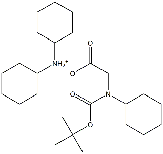 Boc-D--cyclohexylglycine  dicyclohexylamine salt Struktur