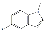 5-BROMO-1,7-DIMETHYLINDAZOLE Struktur