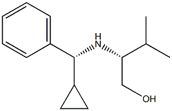 (2R)-2-{[(R)-CYCLOPROPYL(PHENYL)METHYL]AMINO}-3-METHYLBUTAN-1-OL Struktur