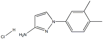 1-(3,4-DIMETHYLPHENYL)-1H-PYRAZOL-3-AMINE HYDROCHLORIDE Struktur