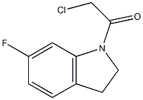 1-(CHLOROACETYL)-6-FLUOROINDOLINE Struktur