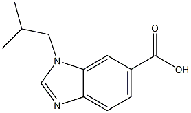 1-ISOBUTYL-1H-BENZIMIDAZOLE-6-CARBOXYLIC ACID Struktur