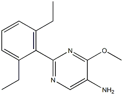 2-(2,6-DIETHYLPHENYL)-4-METHOXYPYRIMIDIN-5-AMINE Struktur