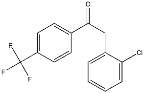 2-(2-CHLOROPHENYL)-1-[4-(TRIFLUOROMETHYL)PHENYL]ETHANONE Struktur