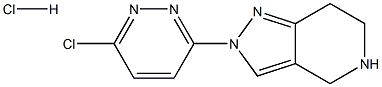 2-(6-CHLOROOPYRIDAZIN-3-YL)-4,5,6,7-TETRAHYDRO-2H-PYRAZOLO[4,3-C]PYRIDINE HYDROCHLORIDE Struktur