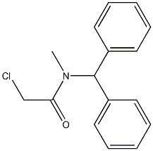 2-CHLORO-N-(DIPHENYLMETHYL)-N-METHYLACETAMIDE Struktur