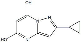 2-CYCLOPROPYLPYRAZOLO[1,5-A]PYRIMIDINE-5,7-DIOL Struktur