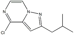 2-ISO-BUTYL-4-CHLOROPYRAZOLO[1.5-A]PYRAZINE Struktur