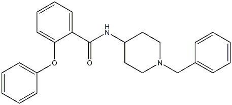 2-PHENOXY-N-(1-BENZYLPIPERIDIN-4-YL)BENZAMIDE Struktur