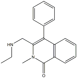 3-[(ETHYLAMINO)METHYL]-2-METHYL-4-PHENYLISOQUINOLIN-1(2H)-ONE Struktur