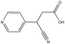 3-CYANO-3-PYRIDIN-4-YLPROPANOIC ACID Struktur