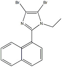 4,5-DIBROMO-1-ETHYL-2-(1-NAPHTHYL) -1H-IMIDAZOLE Struktur