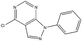 4-CHLORO-1-PHENYL-1H-PYROZOLO[3,4-D]PYRIMIDINE Struktur