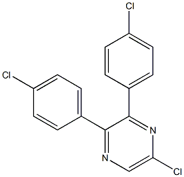 5-CHLORO-2,3-BIS(4-CHLOROPHENYL)PYRAZINE Struktur