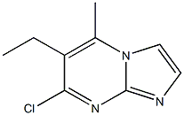 7-CHLORO-6-ETHYL-5-METHYLIMIDAZO[1,2-A]PYRIMIDINE Struktur