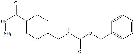 BENZYL {[4-(HYDRAZINOCARBONYL)CYCLOHEXYL]METHYL}CARBAMATE Struktur