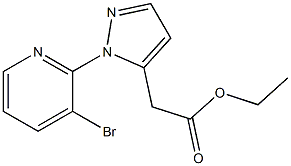 ETHYL [1-(3-BROMOPYRIDIN-2-YL)-1H-PYRAZOL-5-YL]ACETATE Struktur