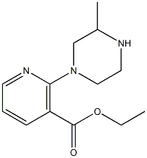 ETHYL 2-(3-METHYLPIPERAZIN-1-YL)NICOTINATE Struktur