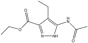 ETHYL 5-ACETAMIDO-4-ETHYL-1H-PYRAZOLE-3-CARBOXYLATE Struktur