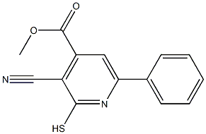 METHYL 3-CYANO-2-MERCAPTO-6-PHENYLISONICOTINATE Struktur