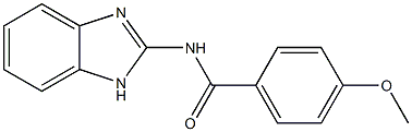 N-(1H-BENZOIMIDAZOL-2-YL)-4-METHOXY-BENZAMIDE Struktur