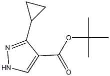 TERT-BUTYL 3-CYCLOPROPYL-1H-PYRAZOLE-4-CARBOXYLATE Struktur