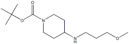 TERT-BUTYL 4-[(3-METHOXYPROPYL)AMINO]PIPERIDINE-1-CARBOXYLATE Struktur