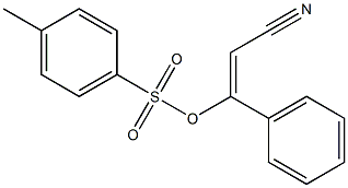 TOLUENE-4-SULFONIC ACID 2-CYANO-1-PHENYL-VINYL ESTER Struktur