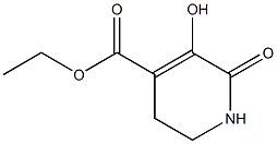 ethyl 5-hydroxy-6-oxo-1,2,3,6-tetrahydro-4-pyridinecarboxylate Struktur