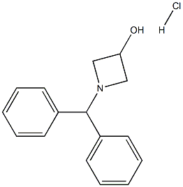 1-benzhydrylazetan-3-ol hydrochloride Struktur