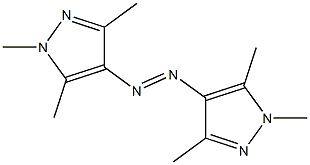 1,3,5-trimethyl-4-[2-(1,3,5-trimethyl-1H-pyrazol-4-yl)diaz-1-enyl]-1H-pyrazole Struktur