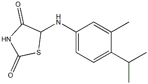 5-(4-isopropyl-3-methylanilino)-1,3-thiazolane-2,4-dione Struktur