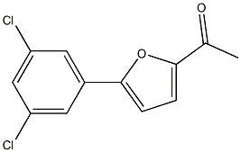 1-[5-(3,5-dichlorophenyl)-2-furyl]ethan-1-one Struktur