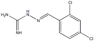 2-(2,4-dichlorobenzylidene)hydrazine-1-carboximidamide Struktur