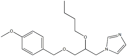 1-{2-butoxy-3-[(4-methoxybenzyl)oxy]propyl}-1H-imidazole Struktur