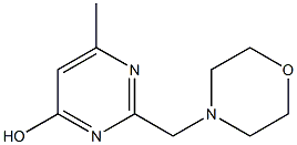 6-methyl-2-(morpholinomethyl)-4-pyrimidinol Struktur