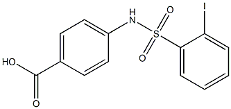 4-{[(2-iodophenyl)sulfonyl]amino}benzoic acid Struktur