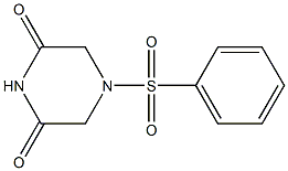 4-(phenylsulfonyl)piperazine-2,6-dione Struktur