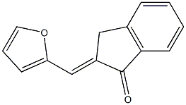 2-(2-furylmethylidene)indan-1-one Struktur