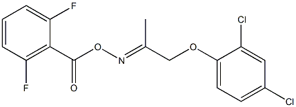 2-[({[2-(2,4-dichlorophenoxy)-1-methylethylidene]amino}oxy)carbonyl]-1,3-difluorobenzene Struktur