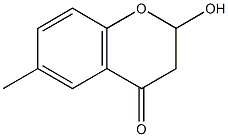 2-hydroxy-6-methylchroman-4-one Struktur