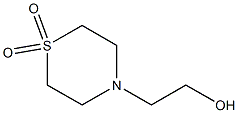 4-(2-hydroxyethyl)-1lambda~6~,4-thiazinane-1,1-dione Struktur